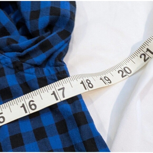 Polo Ralph Lauren Size Medium Plaid Shirt Boys Blue Check Top Button 10-12 LS RL - Picture 4 of 5